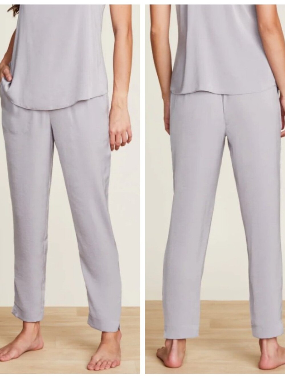 Barefoot Dreams Washed Satin Lounge Sleep Pants Women's Small Luxurious Soft